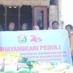 Ketua Bhayangkari Polda Papua Salurkan Bantuan untuk Warga Terdampak Gempa Nagekeo