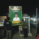 SEMANGAT “MERENAH” MENGGEMA DI SINDANGSARI, WARGA PASANG BALIHO DUKUNG SIROJUL MUNIR NOMOR URUT 4