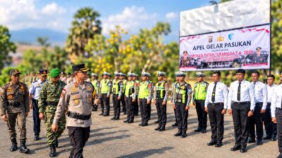 KAPOLRES NAGEKEO PIMPIN APEL GELAR PASUKAN OPERASI PATUH TURANGGA 2026